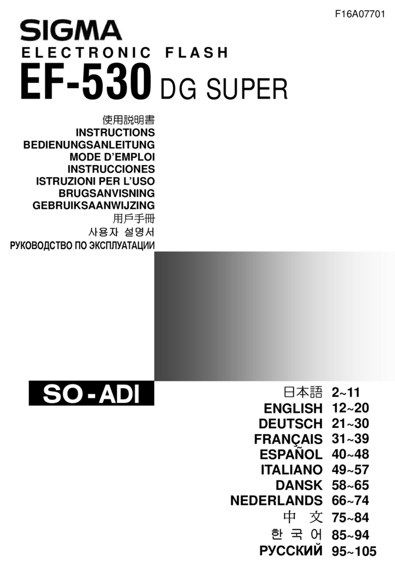 Sigma EF-530 User manual