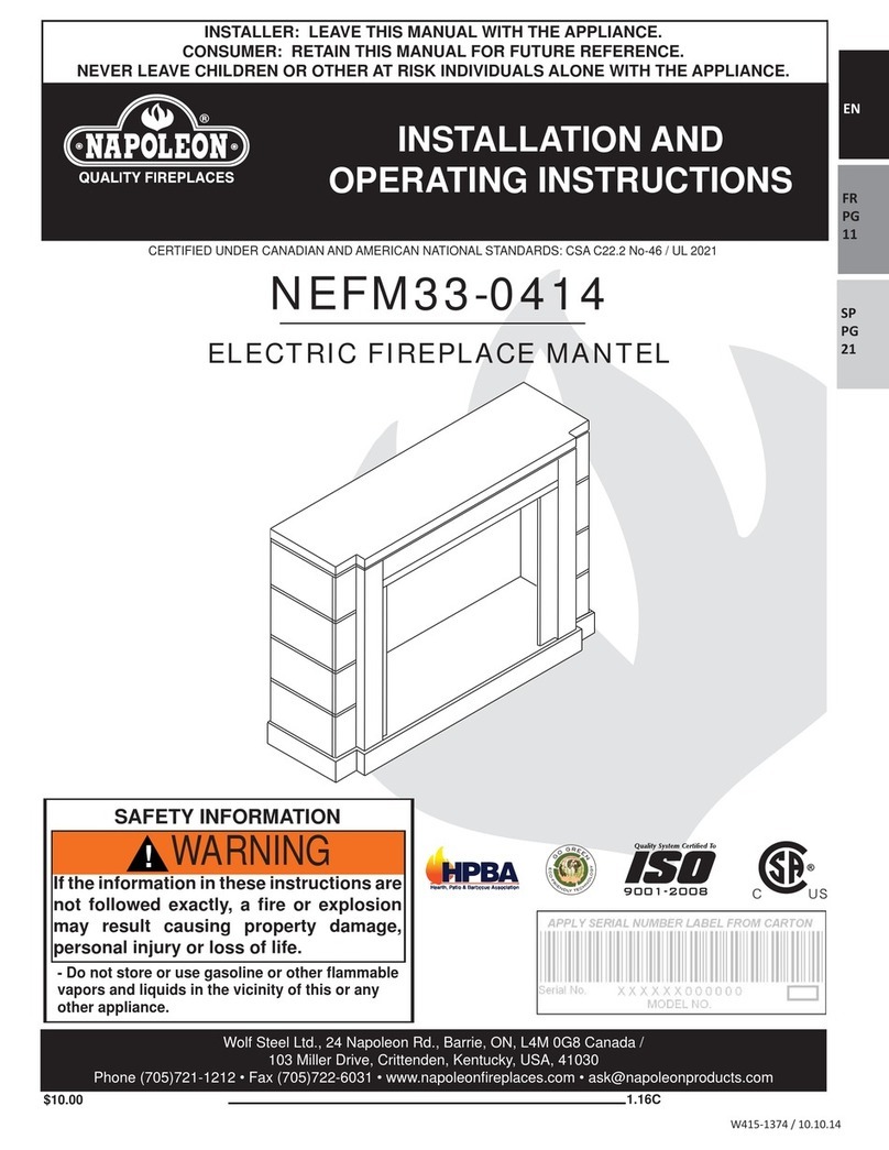 Napoleon NEFM33-0414 User manual