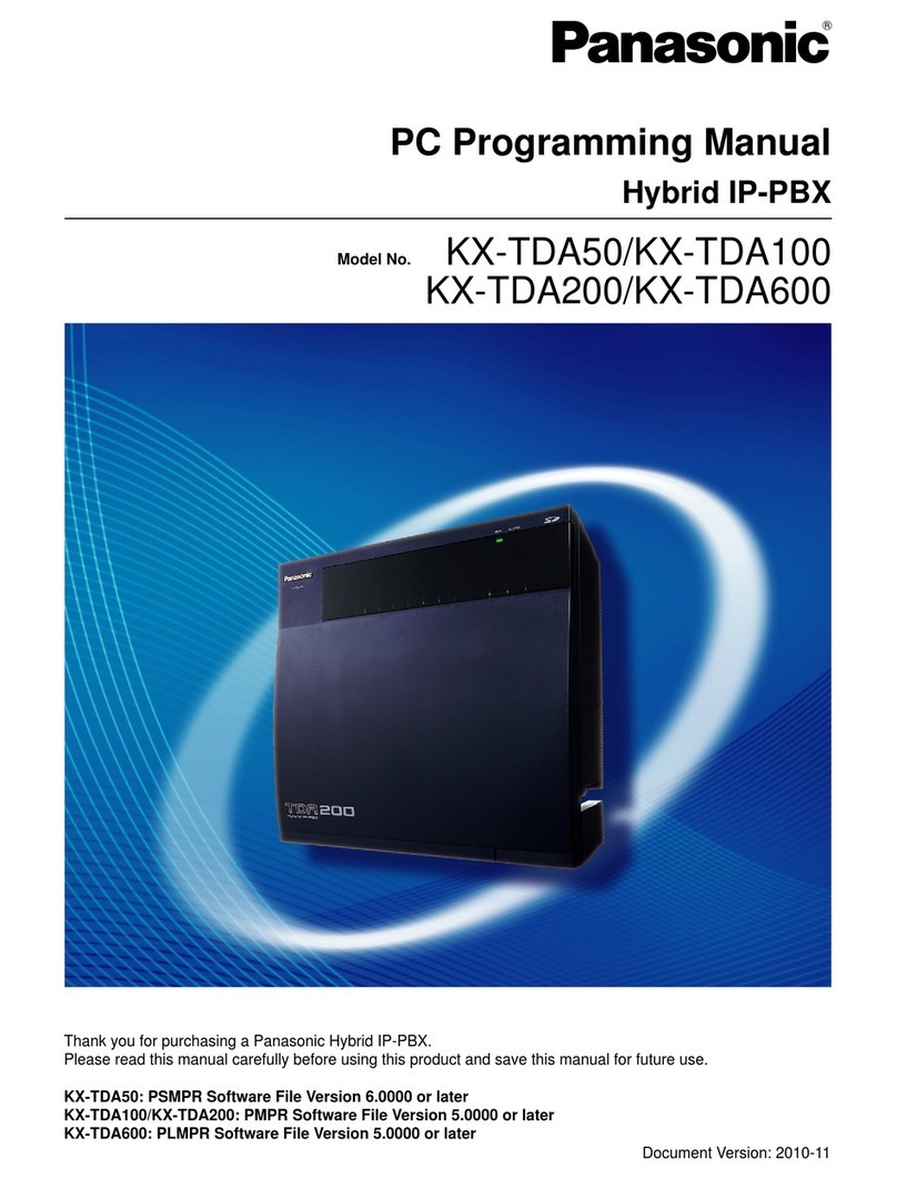 Panasonic KX-TDA50 Owner's manual