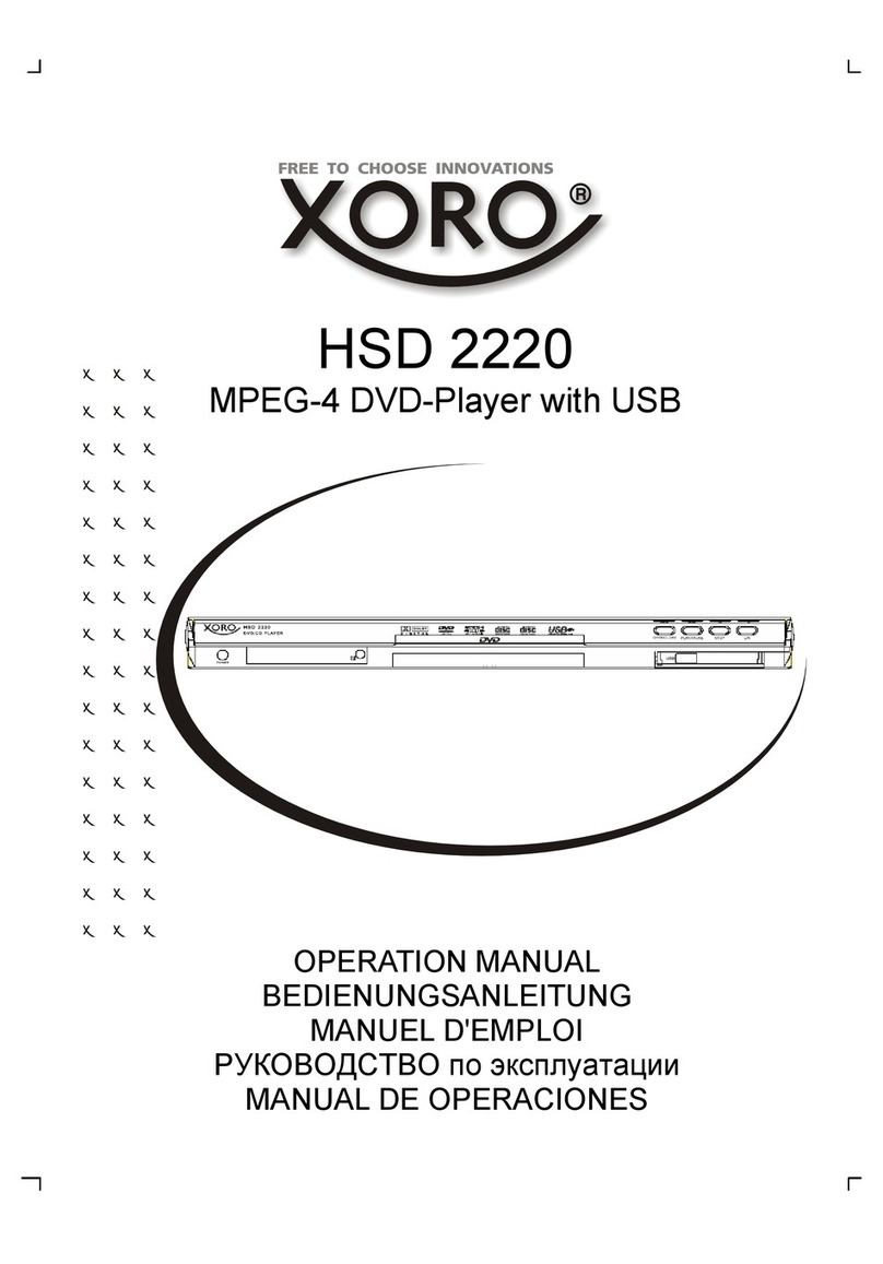 Xoro HSD 2220 Operation manual