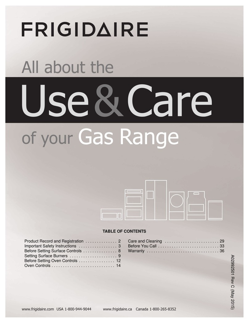 Frigidaire FPGH3077SS Owner's manual