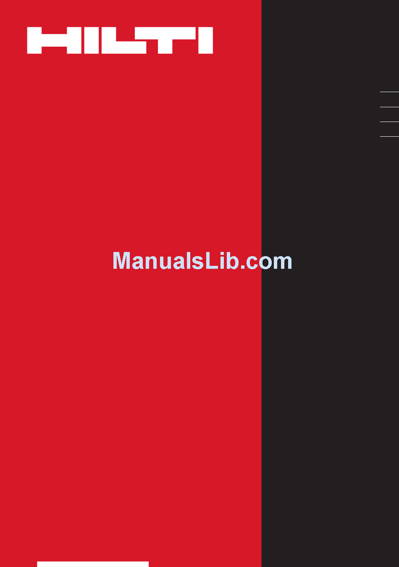 Hilti DCG 500-S User manual