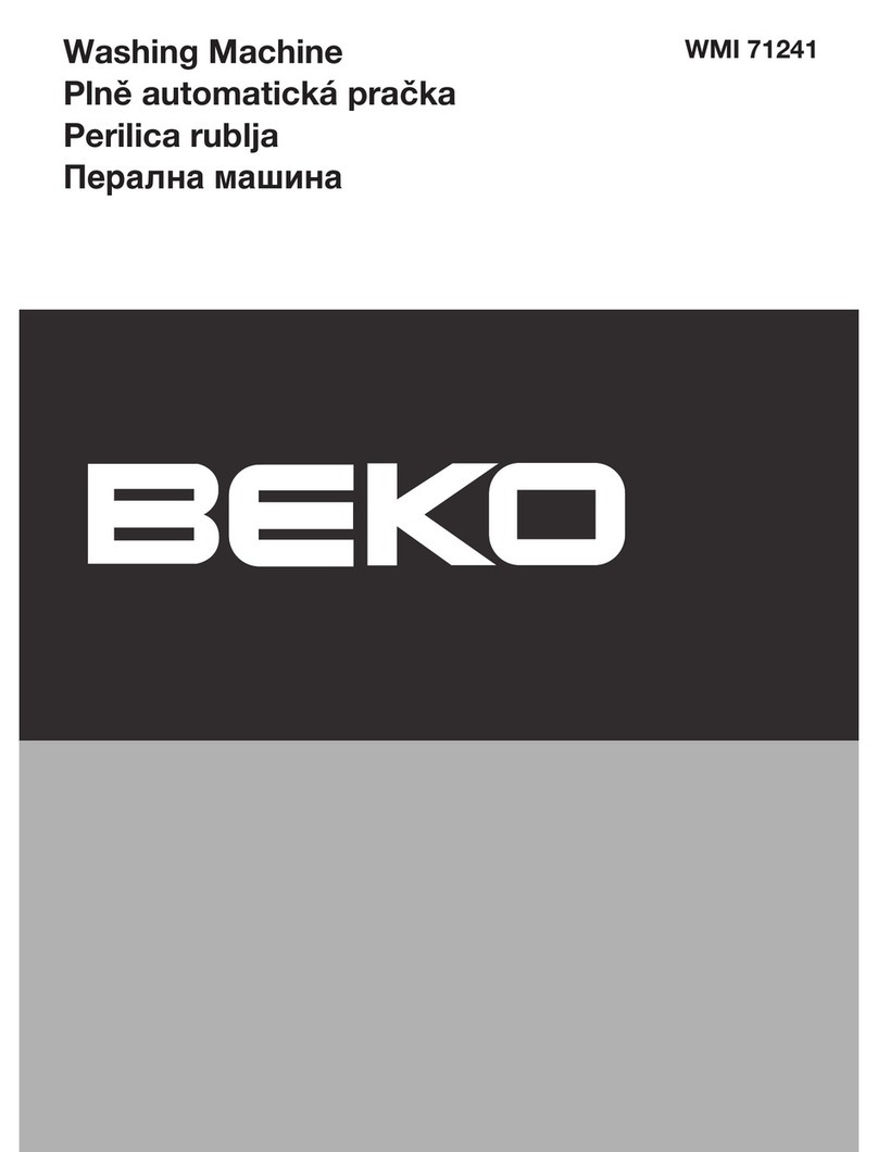 Beko WMI 71241 Important safety instructions