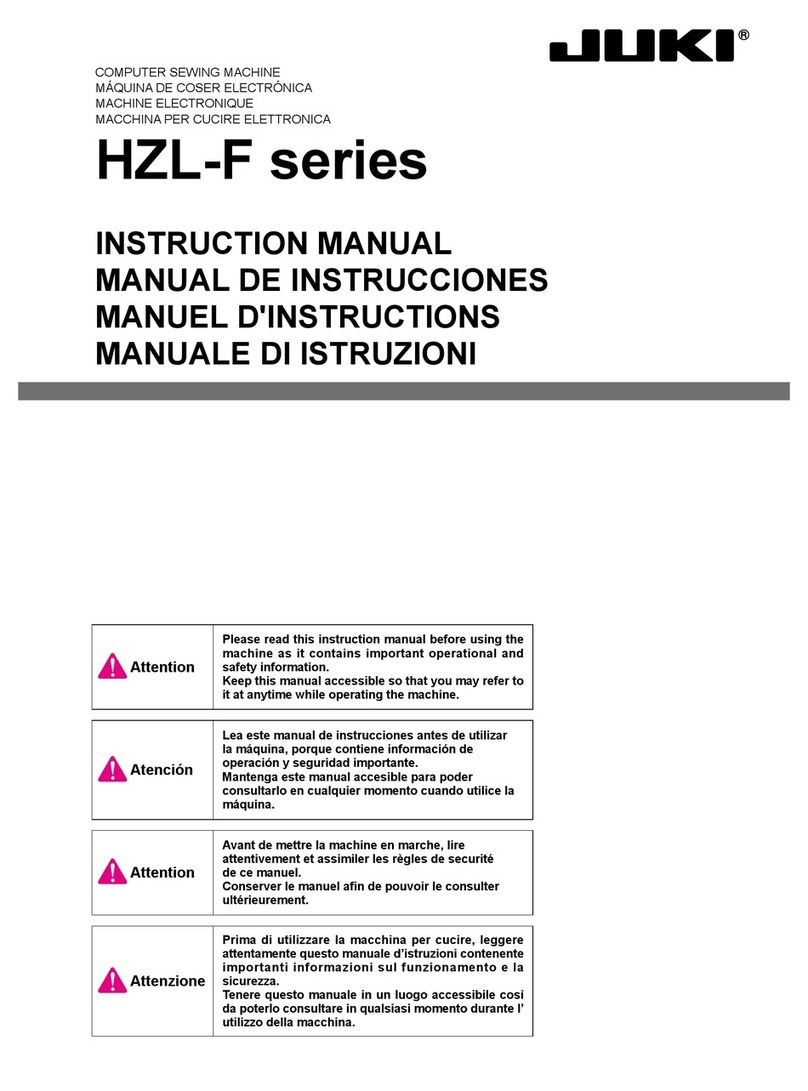 JUKI HZL-F series User manual