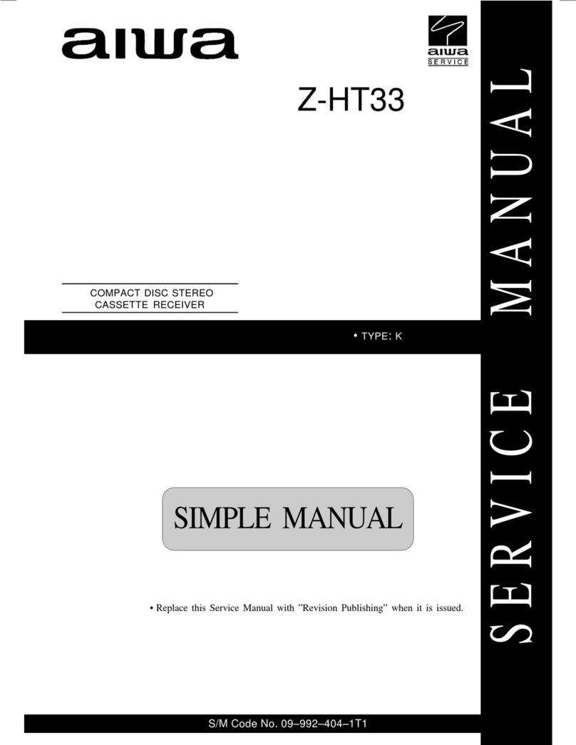 Aiwa Z-HT33 Service manual