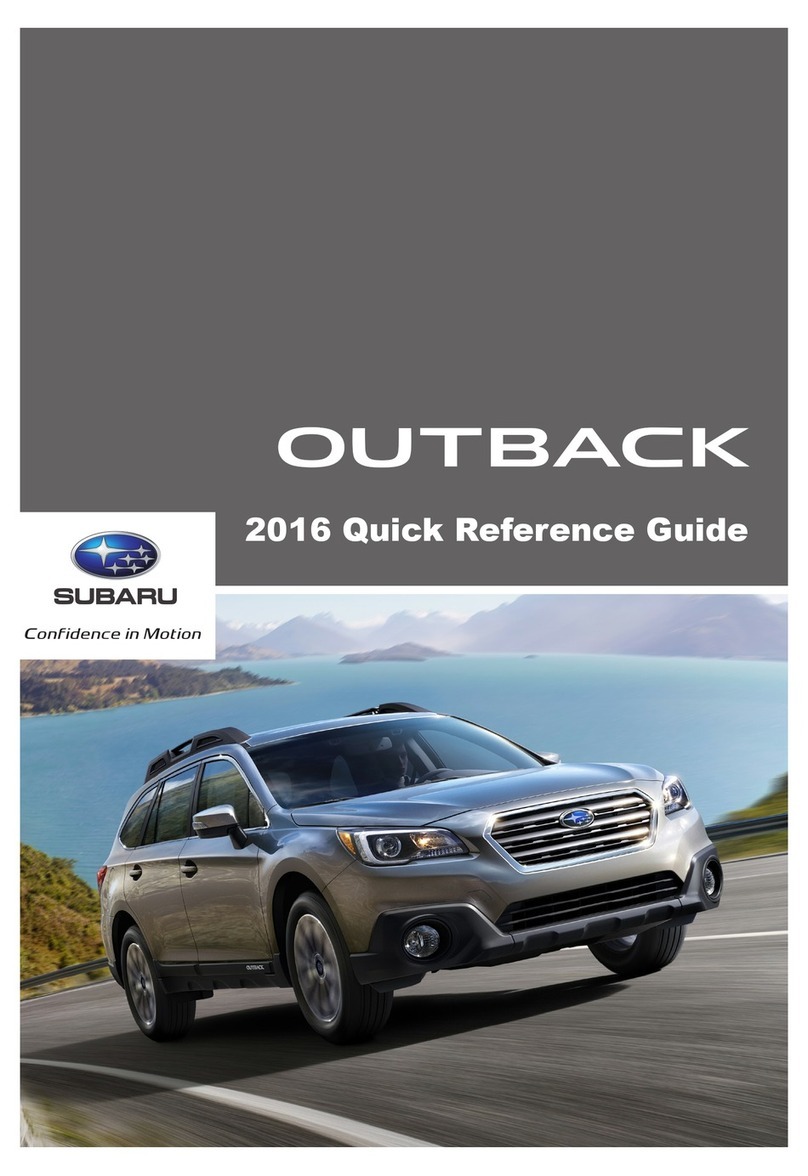Subaru 2016 Outback User manual