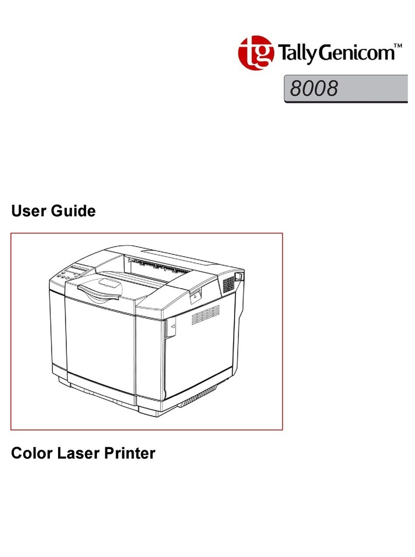 TallyGenicom TG8008 User manual TallyGenicom TG8008 User manual