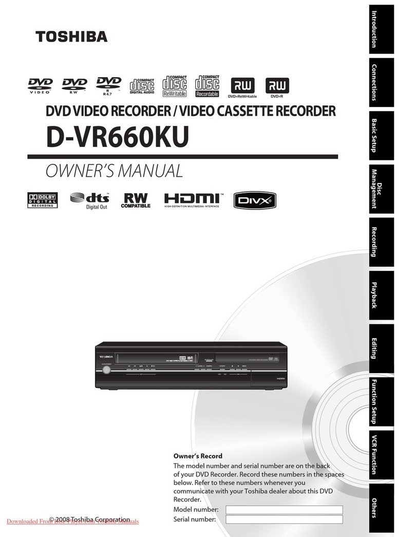Toshiba D-VR660KU User manual Toshiba D-VR660KU User manual