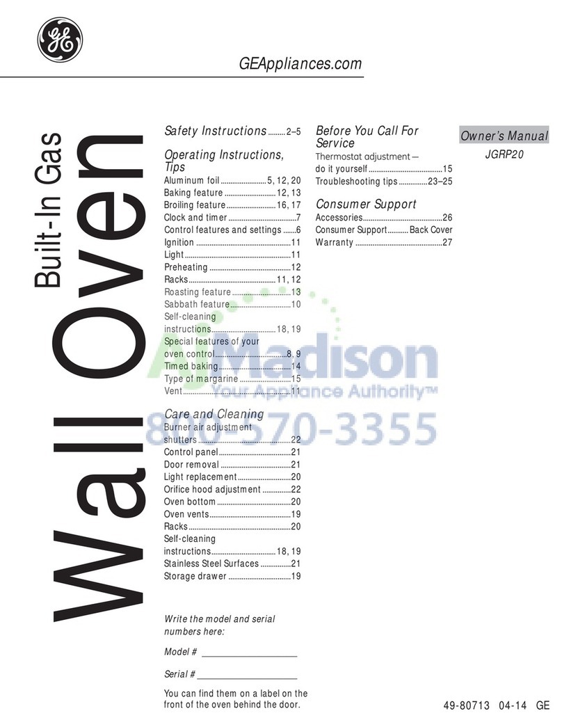 GE JGRP20 User manual