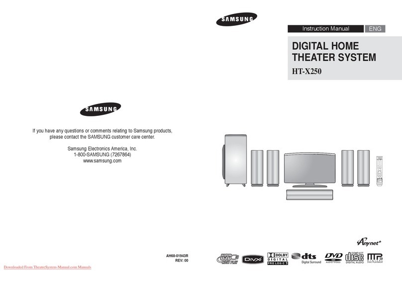 Samsung HT-X250 instruction manual