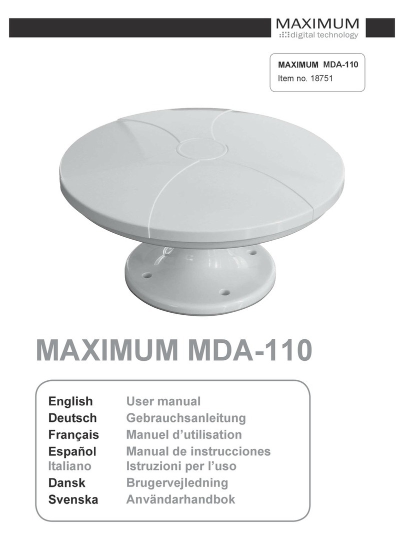 Maximum MDA-110 User manual