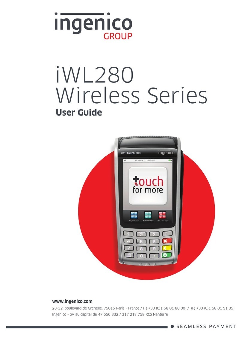 Ingenico iwl280 User manual