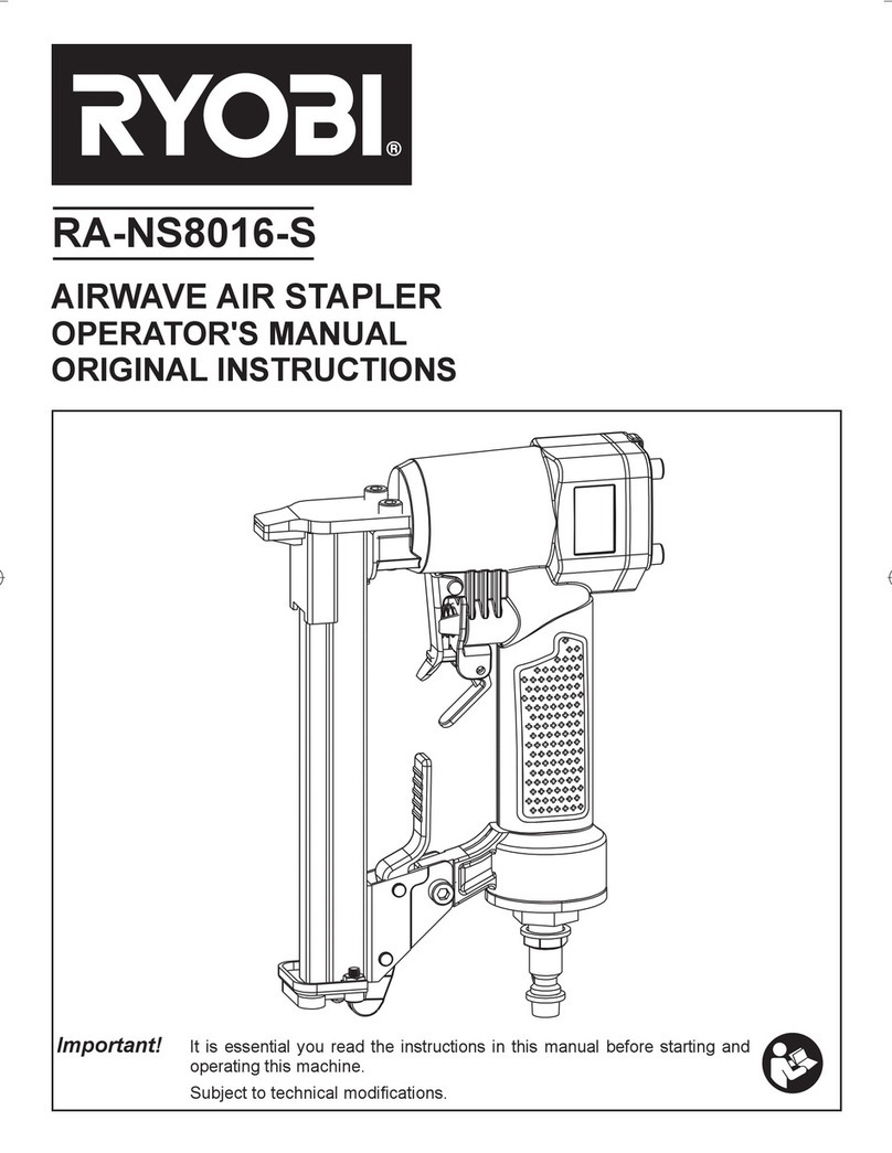 Ryobi RA-NS8016-S Operator's manual