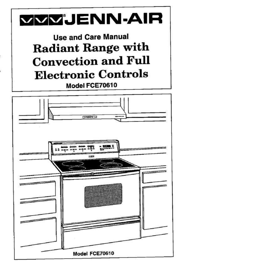 Jenn-Air FCE70610 use and care manual