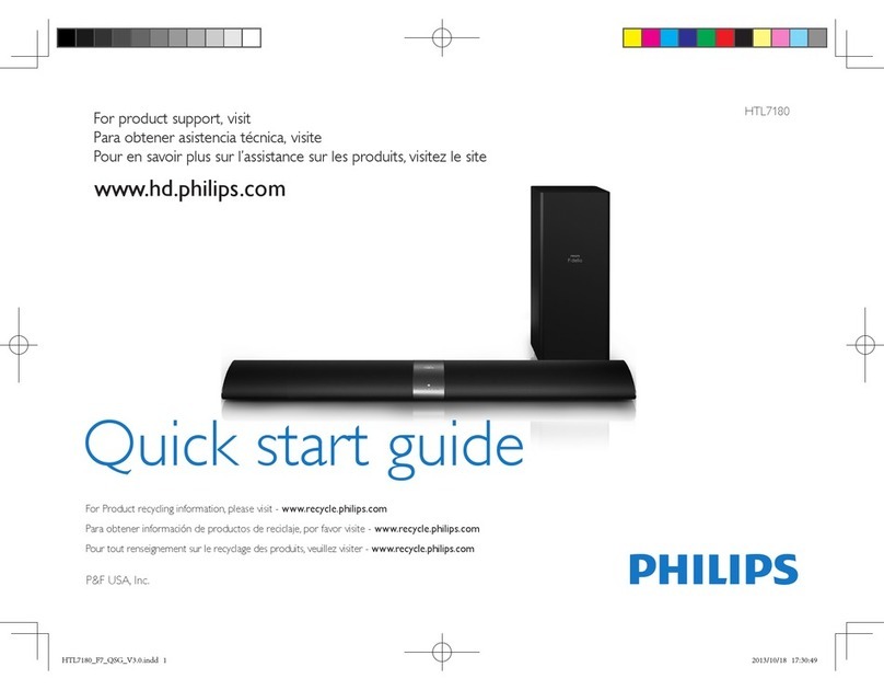 Philips Fidelio HTL7180 User manual