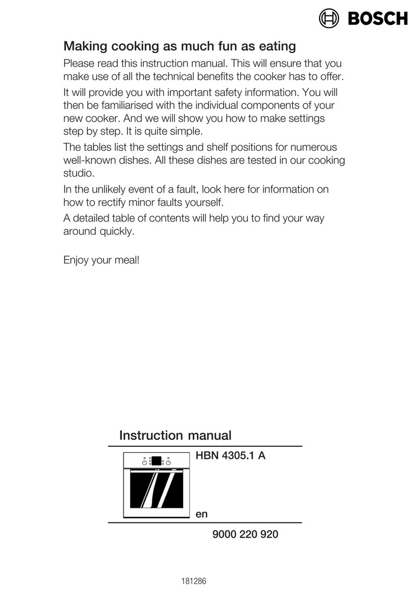 Bosch HBN 4305.1 A instruction manual