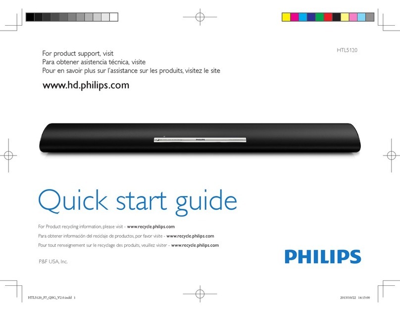 Philips HTL5120 quick start guide