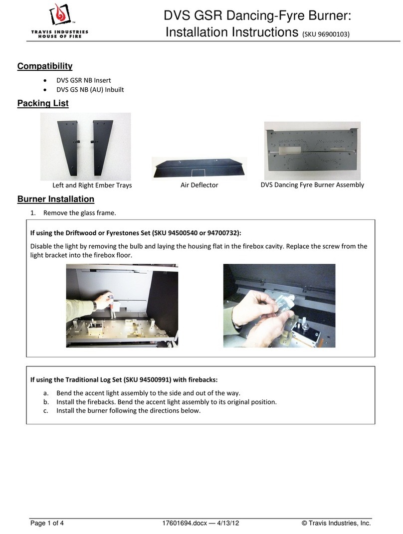 Travis Industries DVS GSR User manual