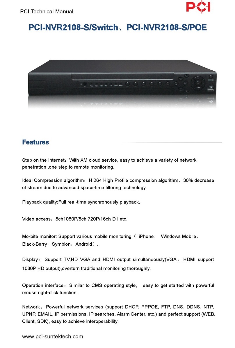 PCI PCI-NVR2108-S/Switch Technical manual