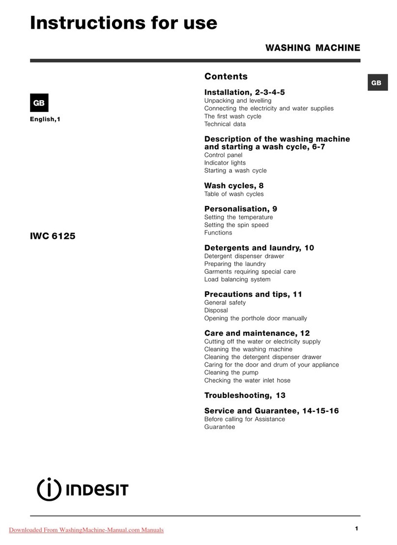 Indesit IWC 6125 S User manual