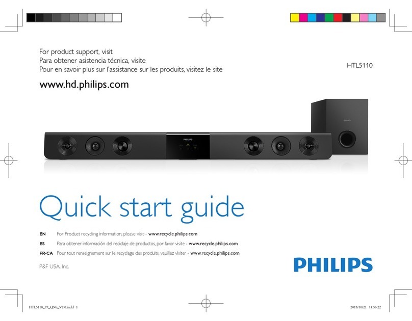 Philips HTL5110 quick start guide