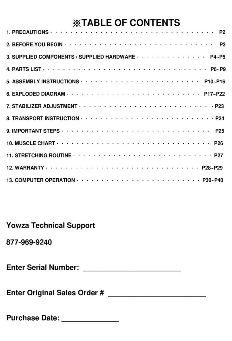 Yowza Navarre User manual