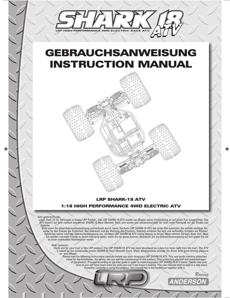 LRP shark 18 ATV instruction manual