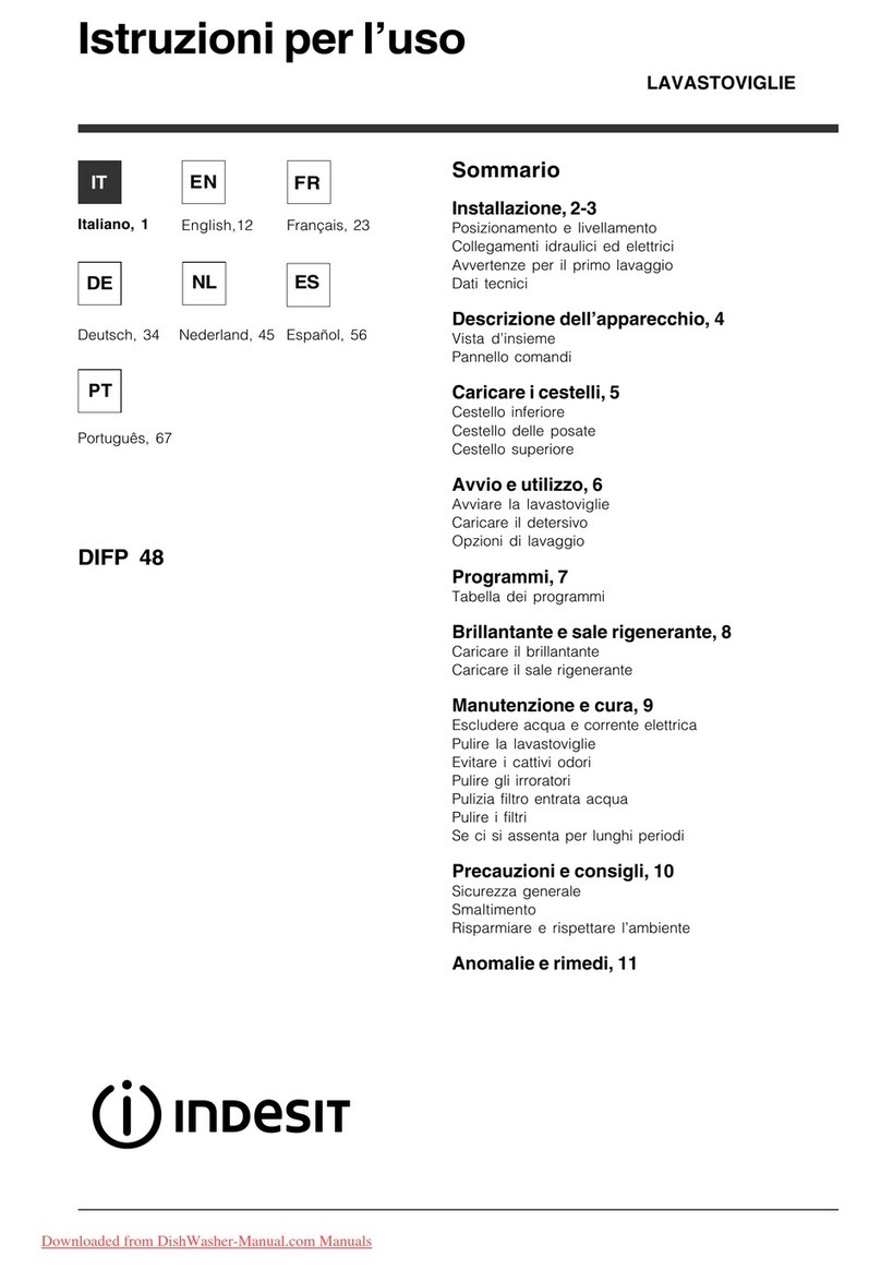 Indesit DIFP48 User manual
