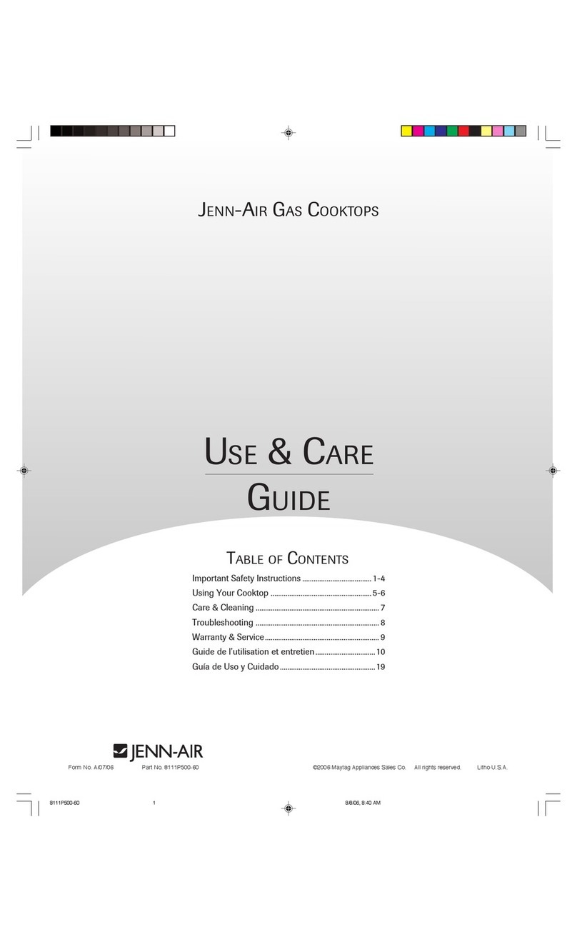 Jenn-Air JGC8536BDS Use & care guide Jenn-Air JGC8536BDS Use & care guide