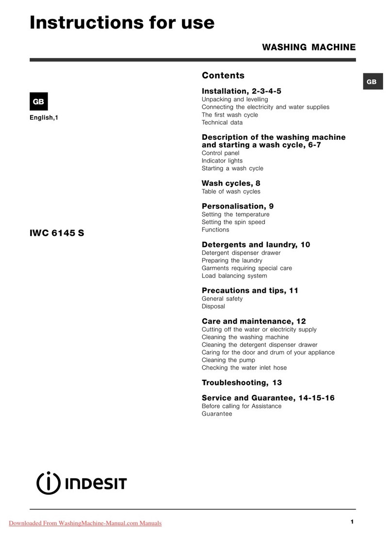 Indesit IWC 6145 S Instructions for use