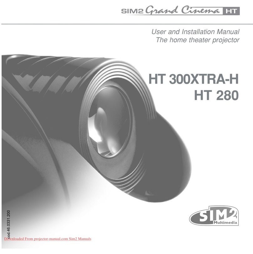 Sim2 Grand Cinema HT 300XTRA-H Operating manual