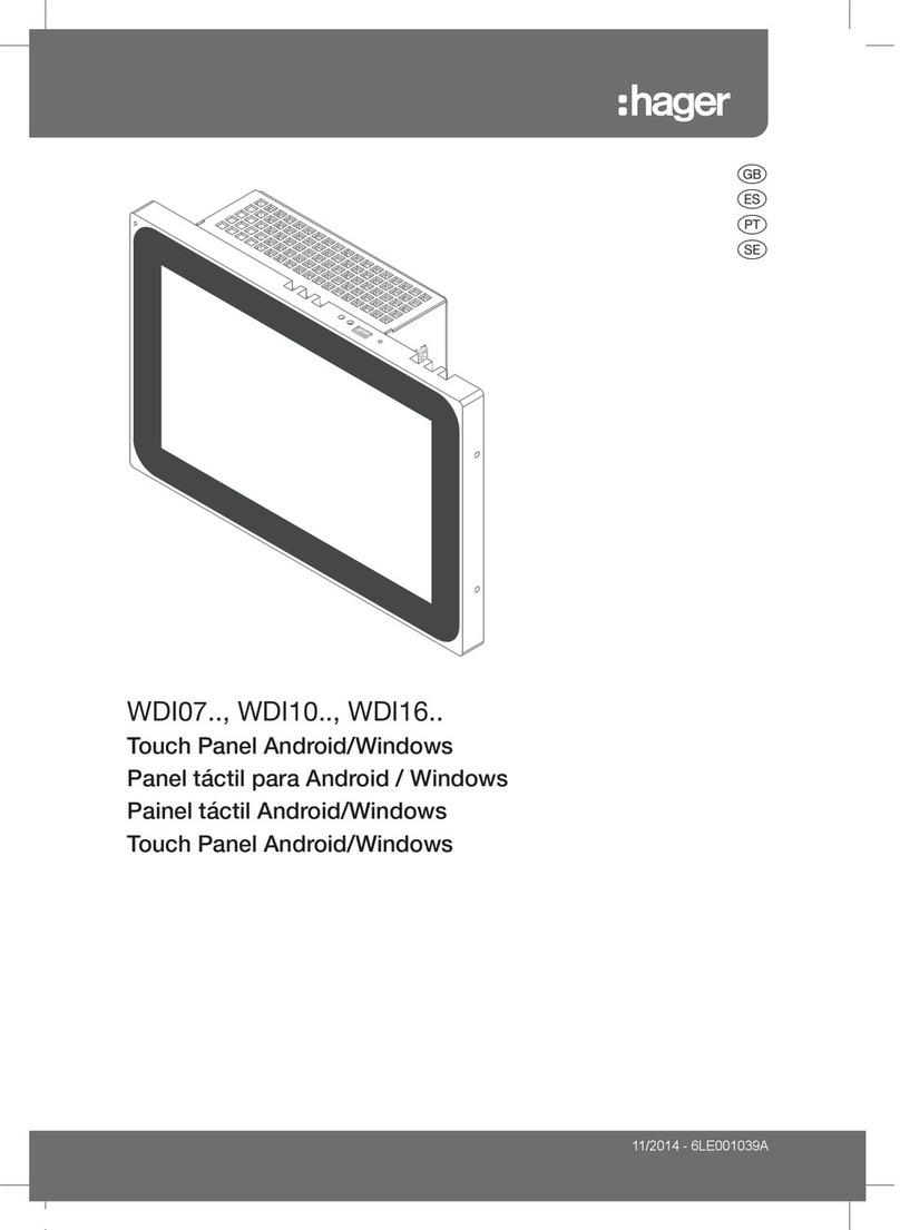 hager WDI07 series user manual