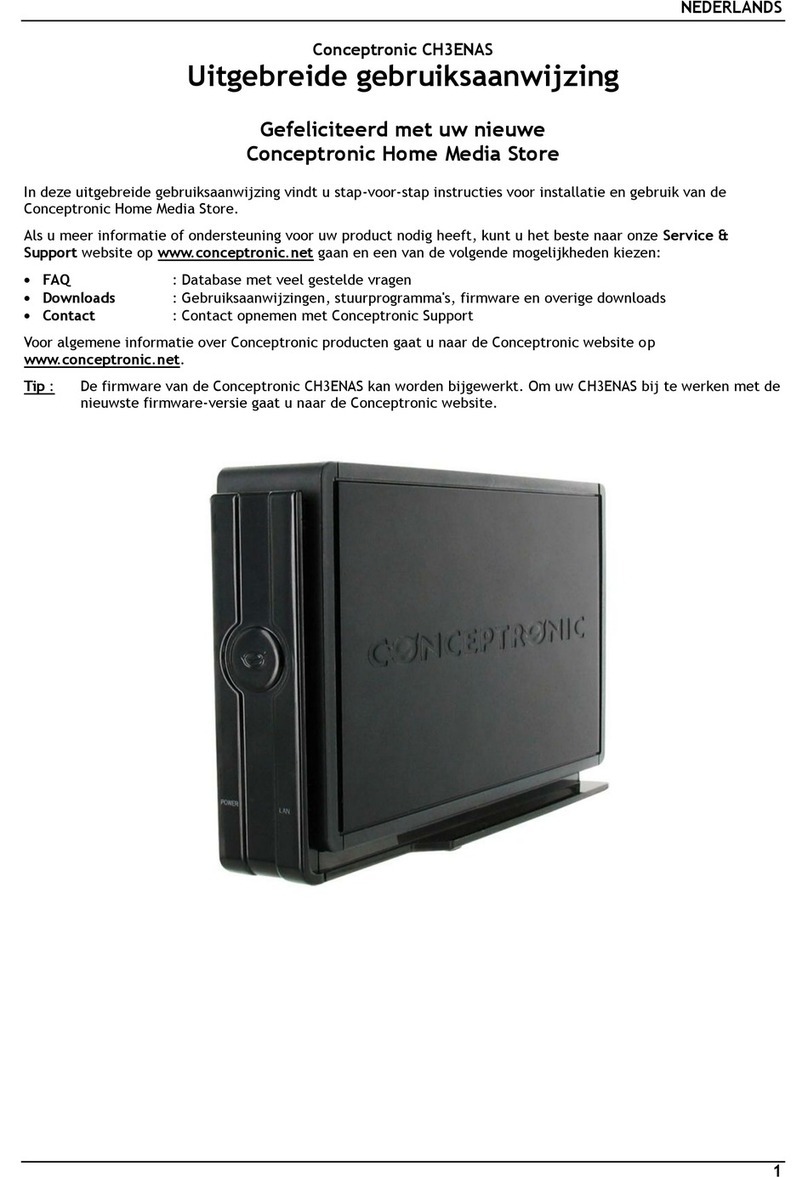 Conceptronic CH3ENAS User manual Conceptronic CH3ENAS User manual