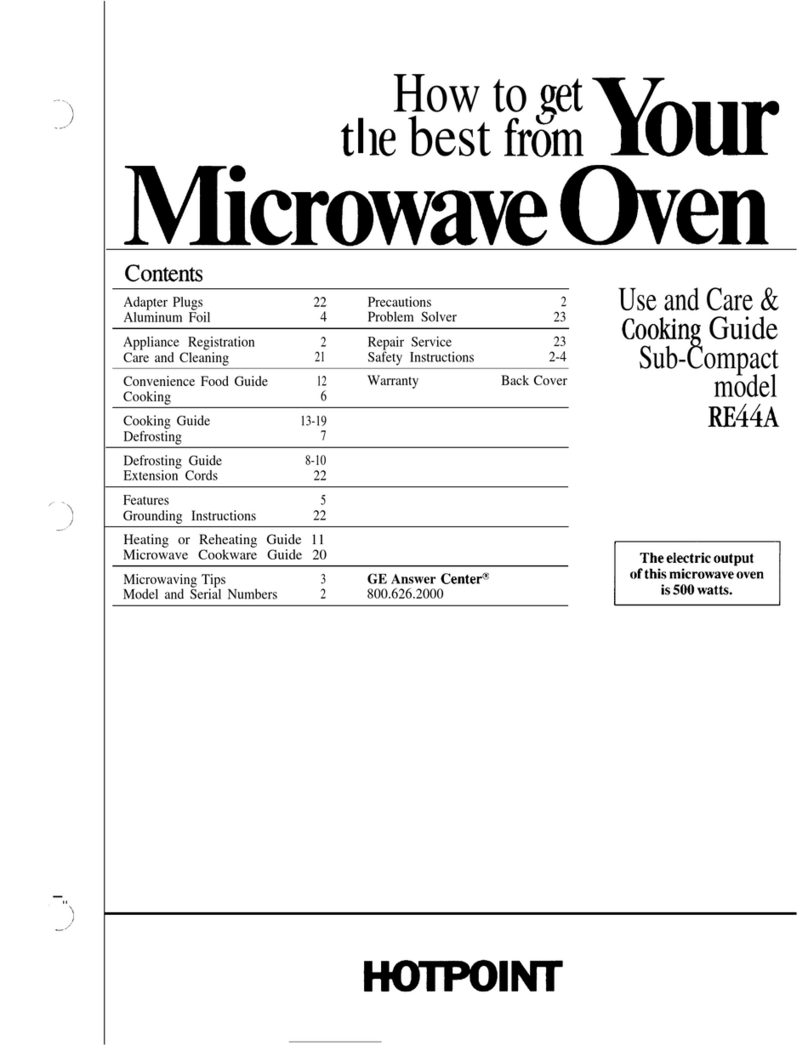 Hotpoint RE44A Use and care and cooking guide