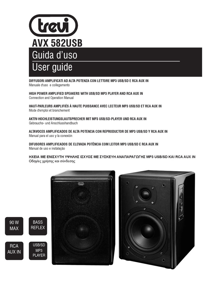 Trevi AVX 582USB Operation manual