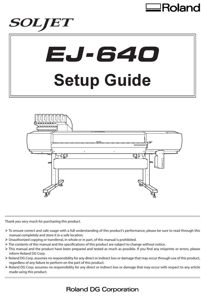 Roland Soljet EJ-640 User manual