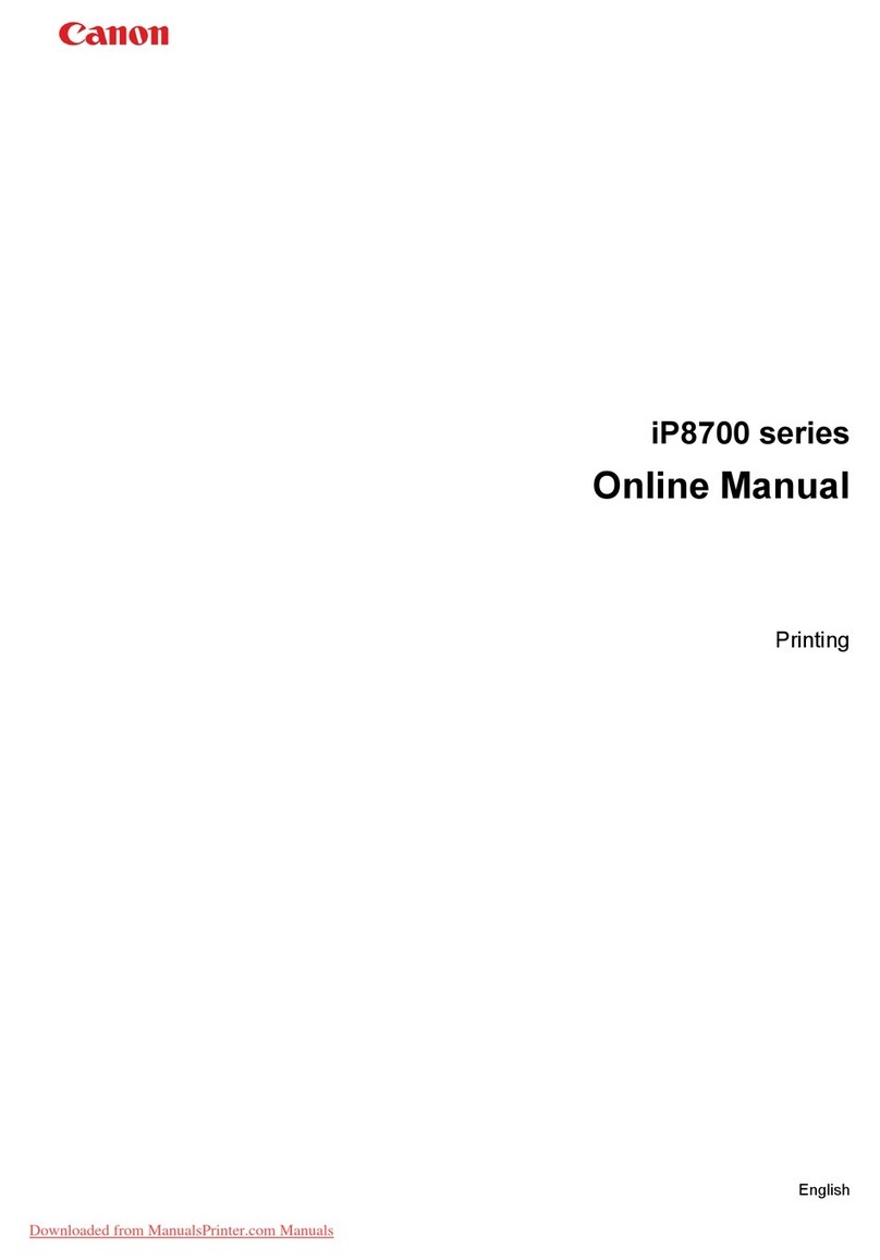 Canon PIXMA IP8700 Series Setup guide