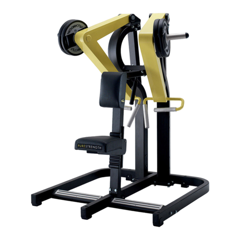 Technogym PURESTRENGTH LOW ROW Operation instructions