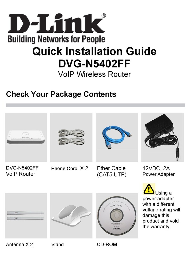 D-Link DVG-N5402FF User manual