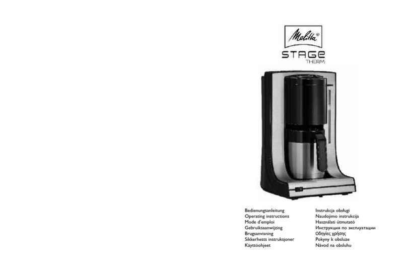 Melitta Stage Therm operating instructions