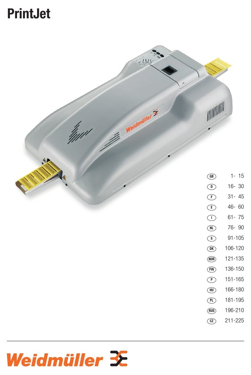 Weidmuller Printjet User manual