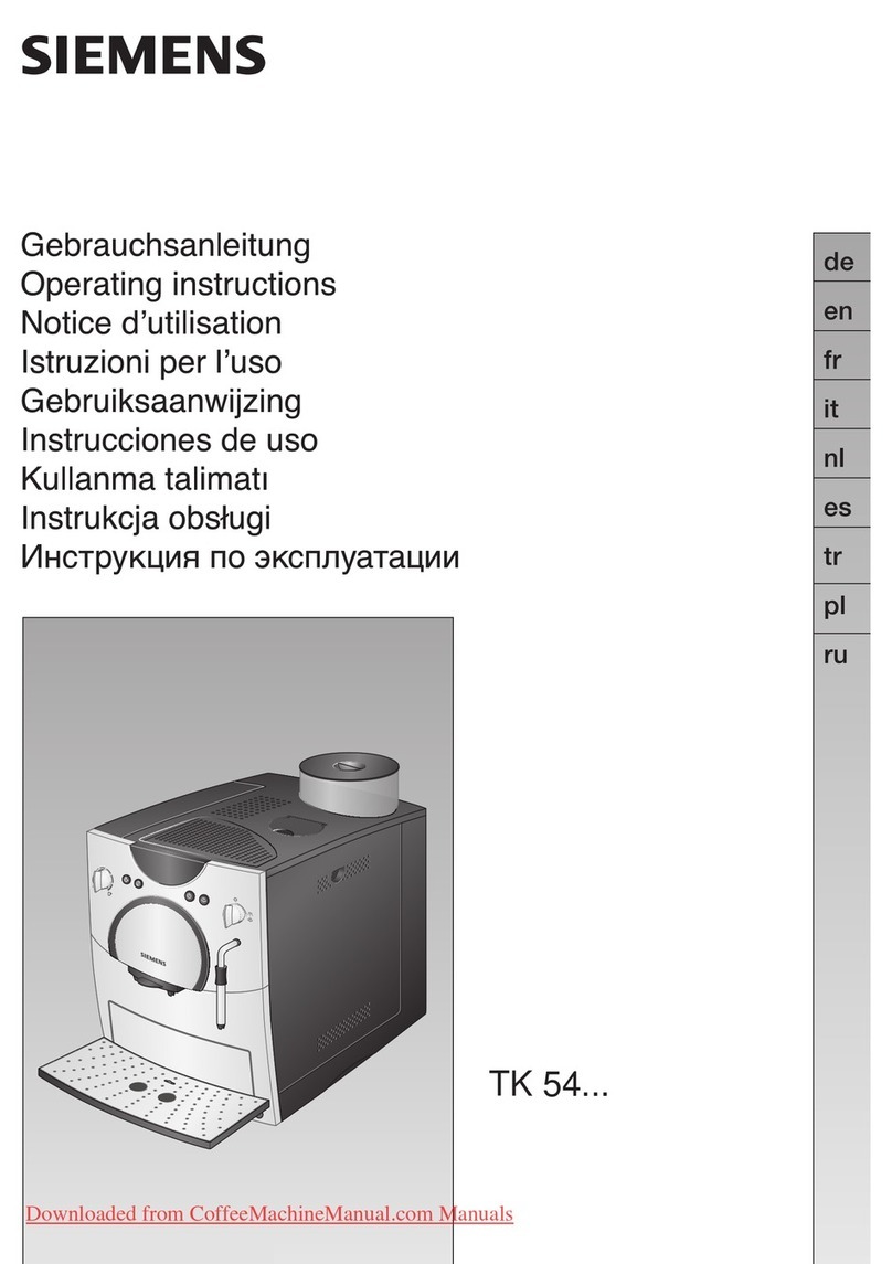 Siemens TK 54 SERIES operating instructions