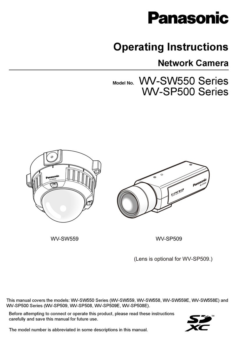 Panasonic WV-SW550 Series User manual
