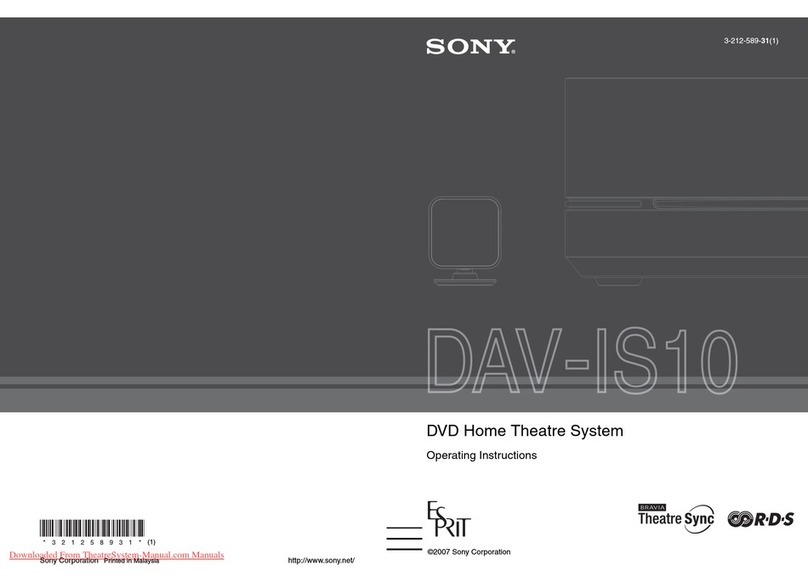 Sony DAV-IS10 operating instructions