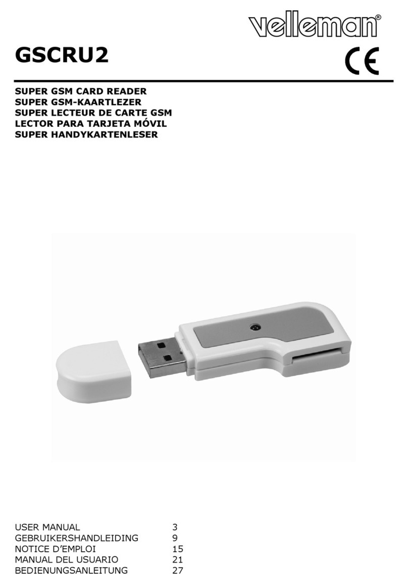 Velleman GSCRU2 User manual