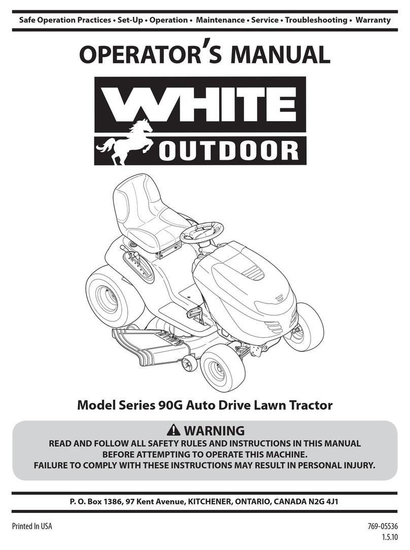 White Outdoor 90G series Operator's manual