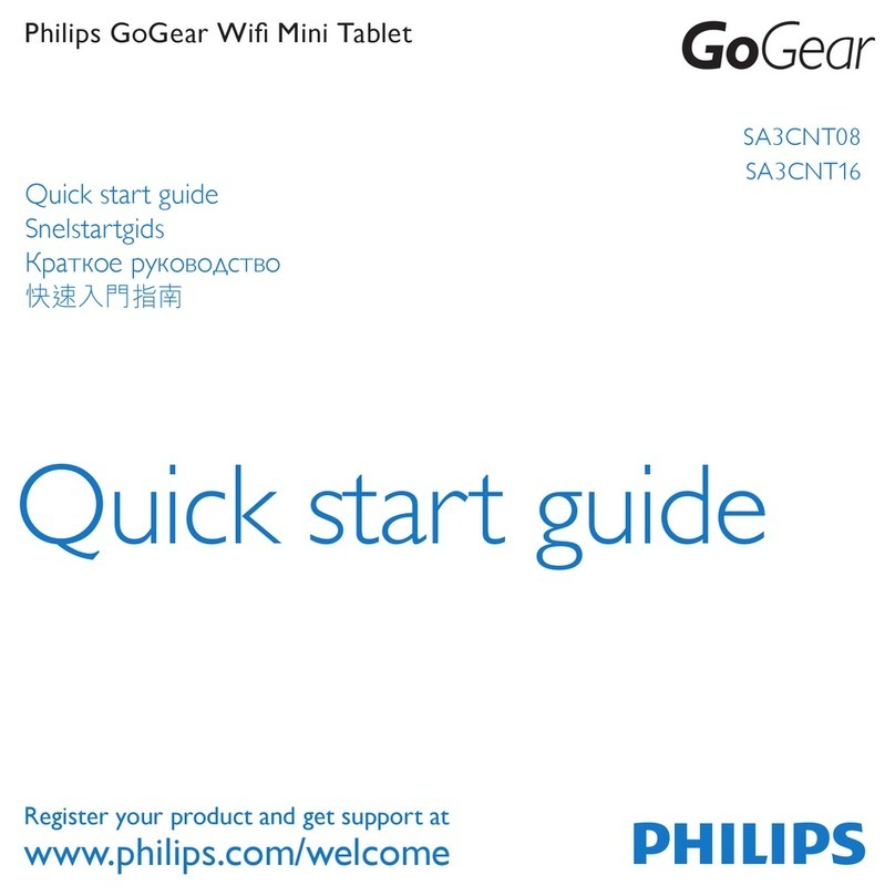 Philips GoGear SA3CNT08 User manual