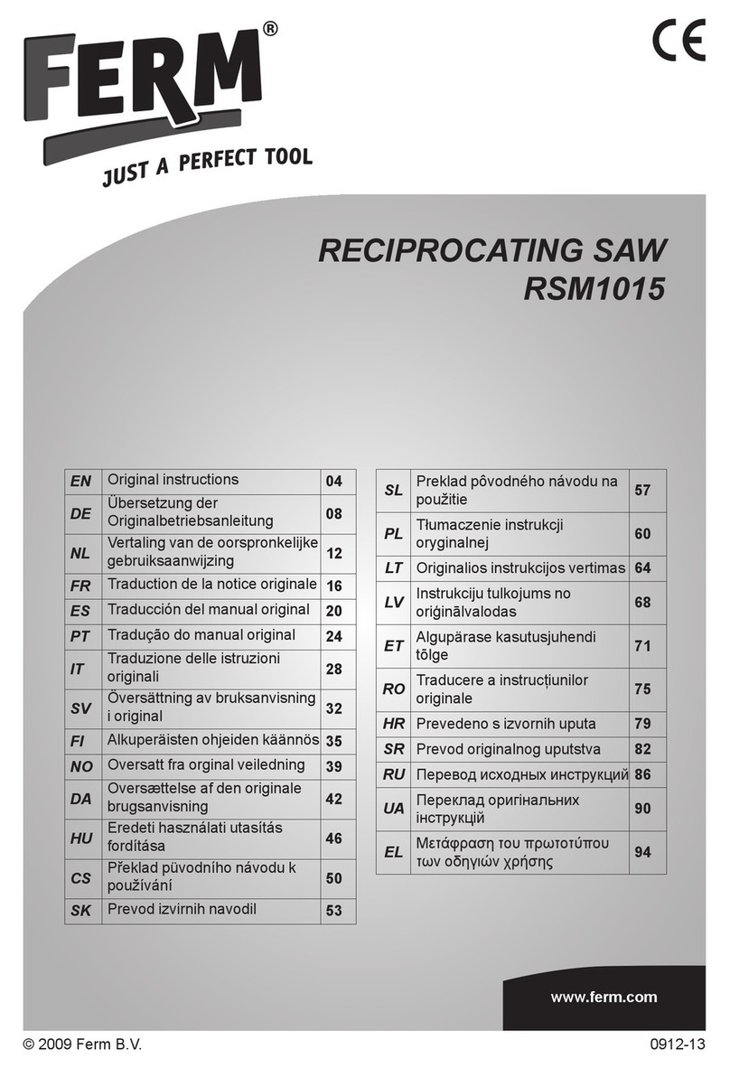Ferm RSM1015 User manual