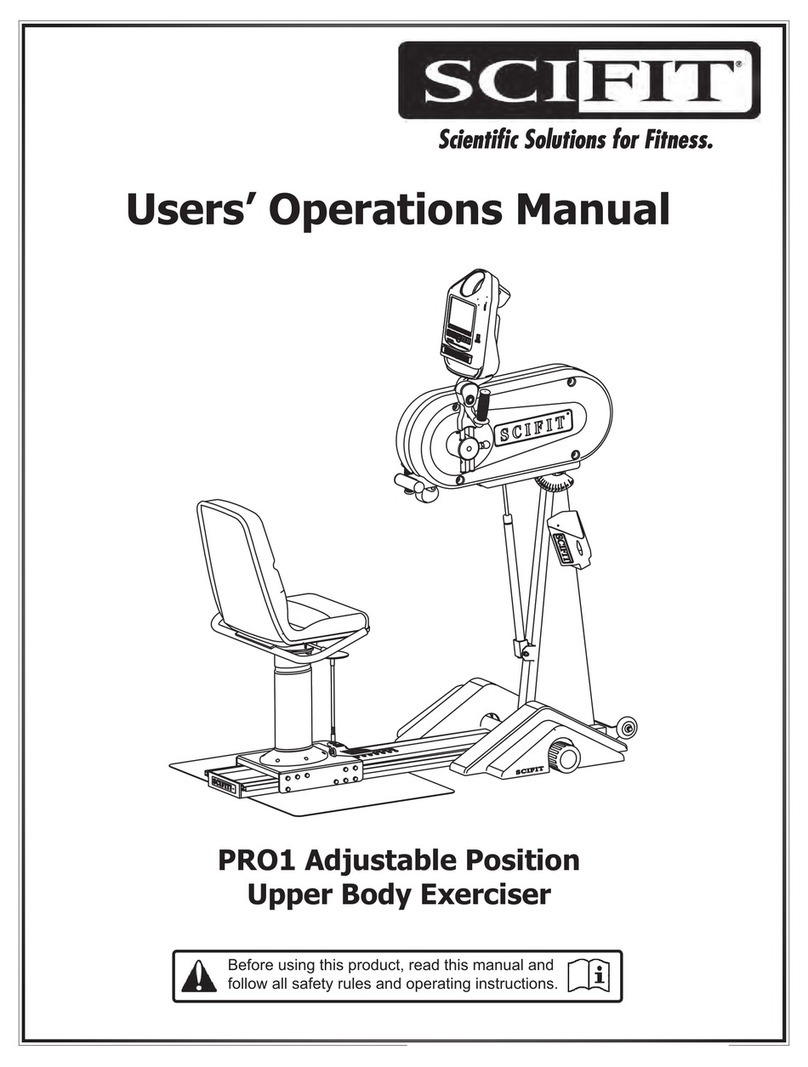 SCIFIT PRO1 Sport User's operation manual
