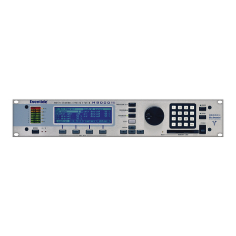 Eventide harmonizer H8000 Owner's manual